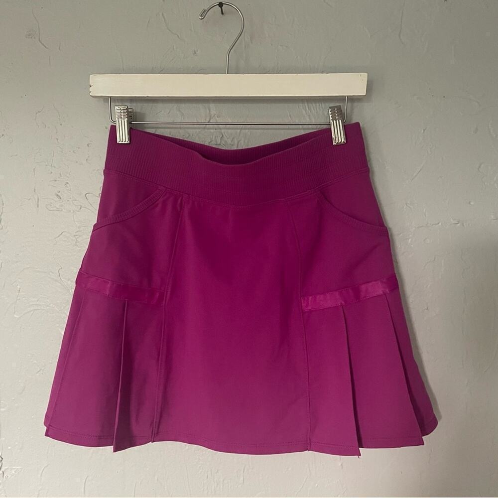 Athleta Magenta Mini Athletic Skort Tennis Pickleball Squash Golf sz XS